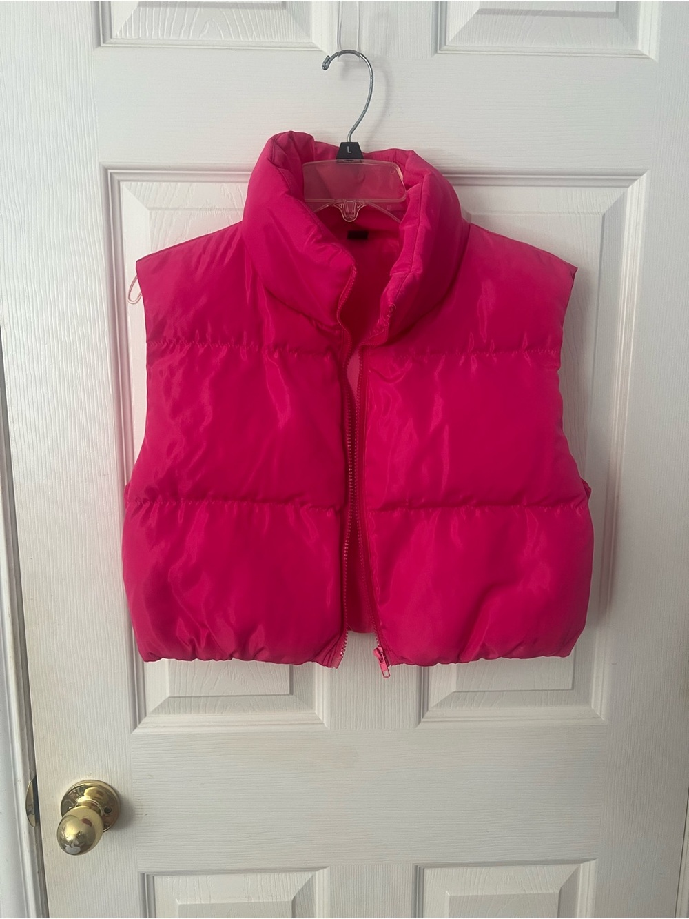 SHEIN Hot Pink Puffer Vest